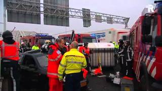 Ongeval met beknelling op Van Brienenoordbrug