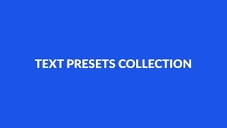After Effects Template-170 Text Presets
