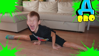 Как сесть на шпагат! Очень быстро и очень больно! How to do the splits! Very fast and very painful!
