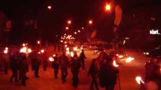 Смолоскипний марш в пам'ять Героїв Крут. 29 січня 2014р. м. Хмельницький