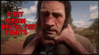 Euphoria Ragdoll Physics - Brutal First Person Fist Fights - Red Dead Redemption 2