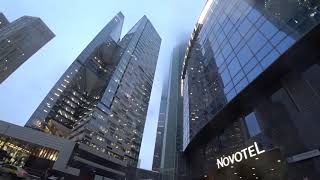 Прогулка по предновогоднему и туманному Москва-Сити