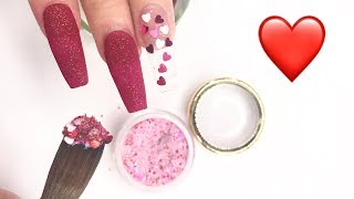 Uñas para San Valentin En Tonos Rojos Matte En tecnica Rusa