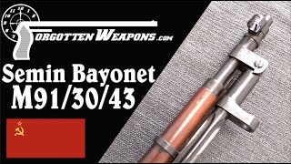 Trials Soviet M91/30/43 Mosin - Semin's Folding Bayonet