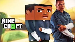 EPIC PHOTOSHOP SPEED ART: GTA 5 - Franklin to Minecraft!