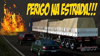 INCÊNDIO NA BEIRA DA RODOVIA - NOVA SCANIA NO 9 EIXOS - ETS 2 MODS -  G27