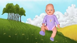 Обувь для куклы Baby Born - вязаные пинетки. Одеваем Беби Бона #21.