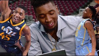 Donovan Mitchell Reacts To His BEST Dunks From Rookie Year!