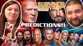 CRAZIEST WWE SURVIVOR SERIES 2017 PPV PREDICTIONS CHALLENGE EVER! HEEL WIFE LOVES WWE PREDICTIONS!