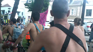 The Brighton 2015 Naked Bike Ride Part1 [Warning Contains Full Frontal  Nudity]