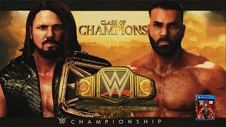 WWE 2K18 Clash Of Champions 2017 - AJ Styles vs Jinder Mahal WWE Championship Match!