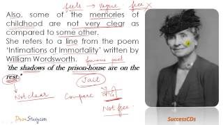 The Story of my life Chapter 1 Explanation in Hindi - CBSE Class 10 English Novel