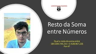 Resto da Divisão em uma Soma