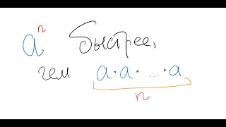 Быстрое возведение в степень. Как не залажать поступление в ШАД.