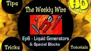 Terraria: The Weekly Wire Ep6 - Liquid Generators (Water, Lava, Honey)
