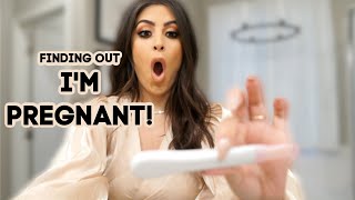 FINDING OUT I'M PREGNANT *LIVE PREGNANCY TEST* OMG
