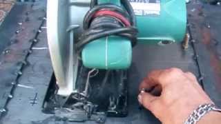 самодельная циркулярка из ручной пилы (часть 1)