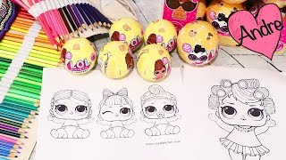 Dibujos para colorear de muñecas l.o.l. | Juguetes con Andre