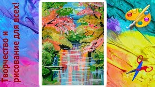 Как нарисовать весну для начинающих поэтапно.
