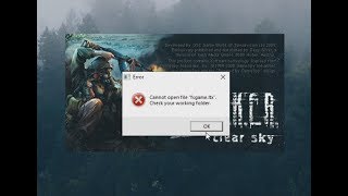 Cannot open file "fsgame.ltx". Check your working folder. РЕШЕНИЕ STALKER ЧИСТОЕ НЕБО. FIX