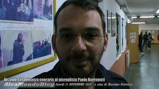 Alcamo, cittadinanza onoraria al giornalista Paolo Borrometi