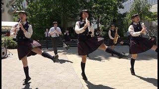 大西学園中高等学校吹奏楽部⑤『シング・シング・シング』@コンサートの森・第十二回銀座柳まつり