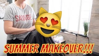 TEEN SUMMER HAIRCUT AND COLOR MAKEOVER | THE LEROYS