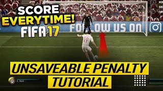 FIFA 17 UNSAVEABLE PENALTY TUTORIAL -  HOW TO SCORE PENALTIES EVERY TIME - SECRET TIPS & TRICKS