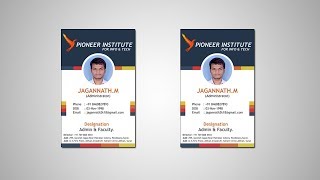 Professional Company ID Card Design Tutorial 2  - Photoshop Cs6 - iamAshvin