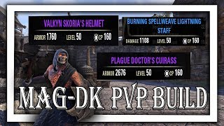 ESO - BEST Magicka Dragonknight DPS Battlegrounds Build Guide (Mag DK Vampire PvP Build Elsweyr)