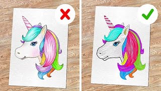 УДИВИТЛЬНЫЕ ХУДОЖЕТВЕННЫЕ ЛАЙФХАКИ И ИДЕИ ДЛЯ ПОДЕЛОК