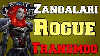 Zandalari Troll Female Rogue Transmog Tiers 1-21 PvE | World of Warcraft Battle for Azeroth