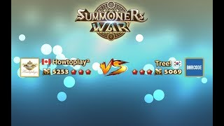 Summoners War : RTA season 9 Final - Howtoplay vs Tree!