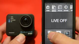 블랙뷰 스포츠 SC500 스포츠캠 스마트폰 앱 사용방법, iOS, 피타소프트(PITTASOFT), Blackvue sport SC500