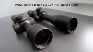 Vortex Razor HD Gen 2 4.5-27×56 vs Kahles K624i