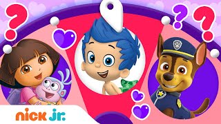 Valentine’s Day w/ PAW Patrol & Bubble Guppies ? Spin the Wheel of Friends Ep. 6 | Nick Jr.