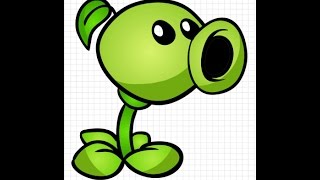 Рисуем Горохострела из Растения против Зомби / Drawing Peashooter from Plants vs. Zombies