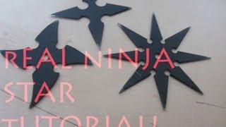 How To Make a Real Ninja Star / Shuriken - The Art Of Weapons