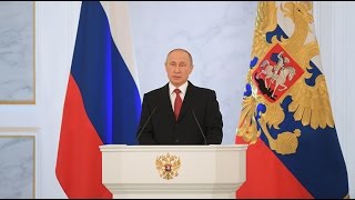 Putin delivers annual address to Federal Assembly in Moscow (FULL VIDEO)