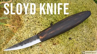 Forging a laminated Carving knife