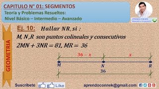 Geometría ! Segmentos - Ejercicio  10