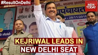 Arvind Kejriwal Takes Early Lead In New Delhi Assembly Seat