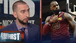 Nick Wright talks LeBron after his 8 turnover game against the Pacers | FIRST THINGS FIRST