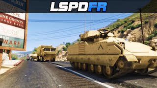 GTA 5 LSPDFR ONLINE - Army Patrol Escort  Convoy Mission Multiplayer [With Mods]