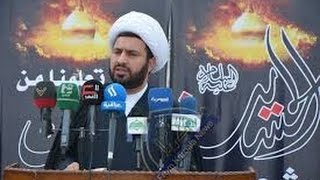جانب من اللقاء الذي اجرته قناة العراقية مع فضيلة الشيخ سامي المسعودي  بتاريخ 2\1\2015
