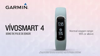 vívosmart 4: Using the Pulse Ox Sensor