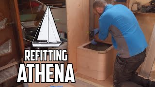 Sail Life - Shower seperation & nav station - DIY boat restoration