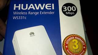 Unboxing Wireless Range Extender Huawei WS331c  + Setting