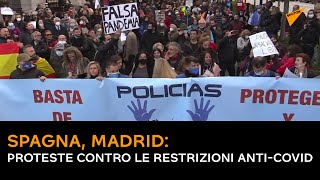 Spagna, Madrid: proteste contro le restrizioni anti-Covid