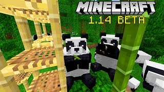 MINECRAFT 1.14 BETA -- Bamboo + Scaffolding + PANDAS + New Cats!!